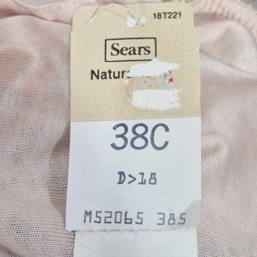 38C Sears Style 52065 100% Cotton Seamless Wire Free Bra Beige NWT - Picture 5 of 7
